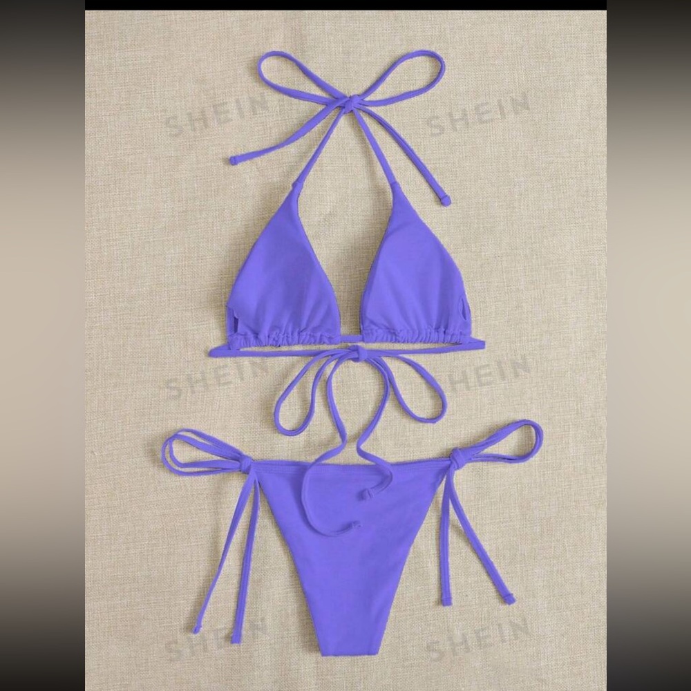 Purple SHEIN bathing suit